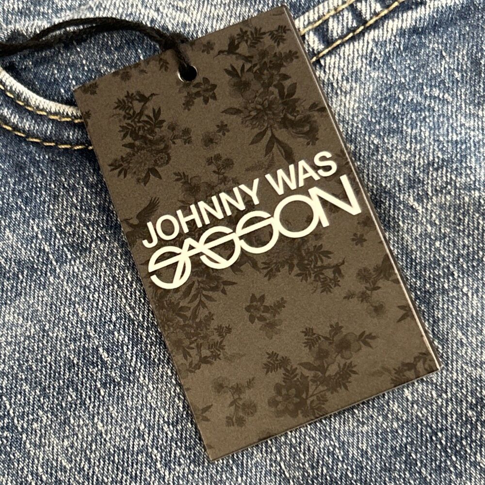 Johnny Was Sasson Jeans Womens 29 Mademoiselle Wide Leg Ankle Crop RD0624-7 New - Picture 5 of 10
